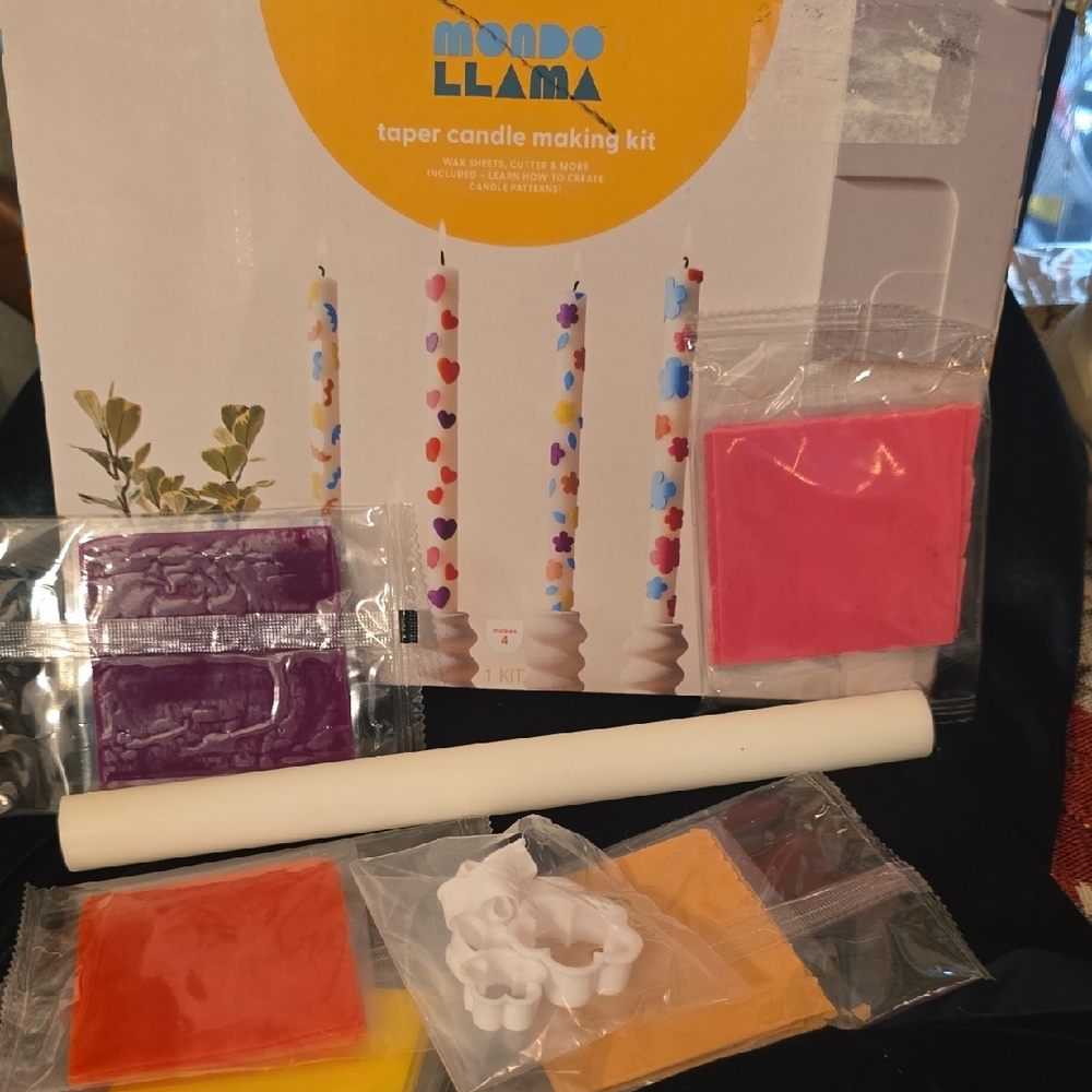 New Mondo Llama 4 Pc Taper Candle Decorating Kit‎